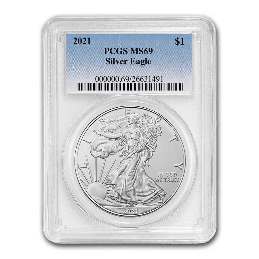Presale 2021 $1 American Silver Eagle NGC MS69 FDI ALS Label